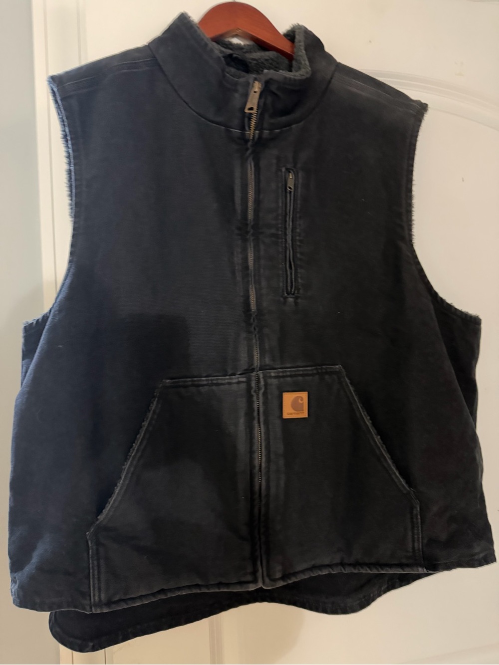NWOT Carhartt Black Quilted-Lined Work Vest 2Xl